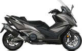 Catalytic Exhaust Tip With Sound Certification Sr-1 Titanium Black - Mivv Compatible With Kymco Ak 550 (2021-2024)