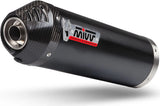 Complete Non-Catalytic Exhaust System With Sound Certification Oval Steel Black Carbon - Mivv Compatible With Yamaha T-Max 530 (2017-2019)