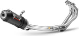 Complete Catalytic Exhaust System With Sound Certification Oval Carbon Carbon - Mivv Compatible With Yamaha Tracer 900 Gt (2013-2020)