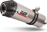 Non-Catalytic Exhaust Tip With Sound Certification Oval Titanium Carbon - Mivv Compatible With Suzuki Dl 650 V-Strom (2017-2024)