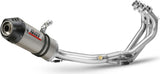 Complete Non-Catalytic Exhaust System With Sound Certification Oval Titanium Carbon - Mivv Compatible With Yamaha Mt-09 (2013-2020)