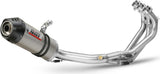 Complete Catalytic Exhaust System With Sound Certification Oval Titanium Carbon - Mivv Compatible With Yamaha Tracer 900 Gt (2013-2020)