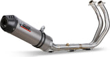 Complete Catalytic Exhaust System With Sound Certification Oval Titanium Carbon - Mivv Compatible With Yamaha Xsr 700 (2016-2020)