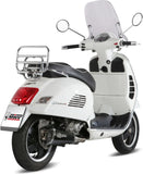 Complete Non-Catalytic Exhaust System With Sound Certification Delta Race Steel Black Carbon - Mivv Compatible With Piaggio Vespa Gts 300 (2008-2020)