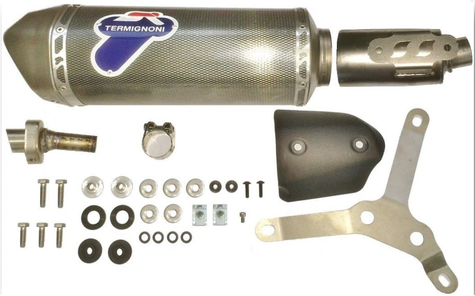 Exhaust Tip With Noise Certification Relevance Poppy - Termignoni Compatible With Aprilia Sr Max 300 (2012-2015)