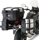 Trekker Alaska Aluminium Top Case + Side Cases - 128 Lt Trekker Alaska Aluminium - Givi Compatible With Honda Cb 500 X (2017-2018)
