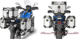 Trekker Outback Evo Smart Anodized Aluminium Top Case + Side Cases - 154 Lt Trekker Outback Evo Smart Anodized Aluminium - Givi Compatible With Honda Nc 750 X (2016-2020)