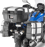 Monokey Canyon Black Side Bags - 50 Lt Canyon Nylon - Givi Compatible With Honda Nc 750 X (2016-2020)