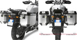 Monokey Cam-Side Trekker Outback Evo Smart Aluminium Side Cases + Locks - 84 Lt Trekker Outback Evo Smart Aluminium - Givi Compatible With Yamaha Xt 1200 Z Super Ténéré (2010-2020)