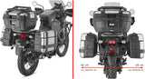 Monokey Trekker Alaska Black Aluminium Side Cases - 72 Lt Trekker Alaska Aluminium - Givi Compatible With Kawasaki Klr 650 - S (2023-2024)