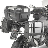 Monokey Trekker Black Side Cases - 92 Lt Trekker Aluminium - Givi Compatible With Bmw G 310 Gs (2017-2024)