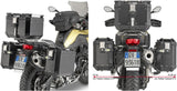 Monokey Cam-Side Trekker Outback Evo Smart Anodized Aluminium Side Cases + Locks - 88 Lt Trekker Outback Evo Smart Anodized Aluminium - Givi Compatible With Bmw F 850 Gs (2018-2020)