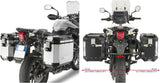 Monokey Cam-Side Trekker Outback Evo Smart Anodized Aluminium Side Cases + Locks - 84 Lt Trekker Outback Evo Smart Anodized Aluminium - Givi Compatible With Triumph Tiger 800 - Xc - Xr (2011-2017)