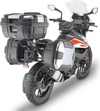 Monokey Trekker Side Cases - 66 Lt Trekker Aluminium - Givi Compatible With Ktm 390 Adventure (2020-2024)