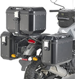 Monokey Black Side Cases - 66 Lt Nylon - Givi Compatible With Royal Enfield Himalayan (2018-2020)