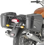 Monokey Trekker Dolomiti Black Aluminium Side Cases - 72 Lt Trekker Dolomiti Aluminium - Givi Compatible With Royal Enfield Interceptor 650 (2019-2024)