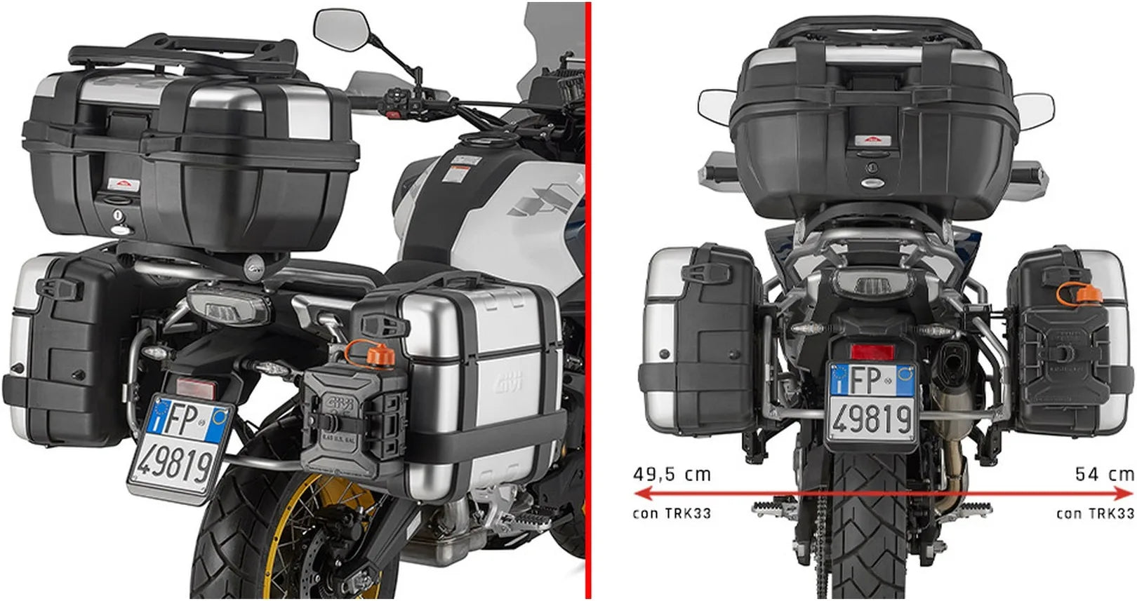 Pannier Holder For Monokey Side-Cases - Givi Compatible With Cfmoto 700 Mt Adv (2025)