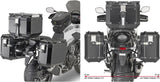 Monokey Cam-Side Trekker Outback Evo Smart Aluminium Side Cases + Locks - 70 Lt Trekker Outback Evo Smart Aluminium - Givi Compatible With Honda Cb 500 X (2019-2023)