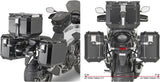 Trekker Outback Evo Smart Aluminium Black Top Case + Side Cases - 154 Lt Trekker Outback Evo Smart Aluminium - Givi Compatible With Honda Cb 500 X (2019-2023)