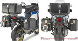 Monokey Cam-Side Trekker Outback Evo Smart Black Aluminium Side Cases + Locks - 77 Lt Trekker Outback Evo Smart Aluminium - Givi Compatible With Honda Crf 1100 L Africa Twin Adventure Sports (2020-2023)