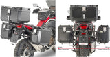Trekker Outback Evo Smart Anodized Aluminium Top Case + Side Cases - 116 Lt Trekker Outback Evo Smart Anodized Aluminium - Givi Compatible With Honda Crf 1100 L Africa Twin (2020-2023)