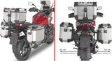 Trekker Outback Evo Smart Anodized Aluminium Top Case + Side Cases - 130 Lt Trekker Outback Evo Smart Anodized Aluminium - Givi Compatible With Honda Nc 750 X (2021-2025)