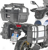 Monokey Trekker Alaska Black Aluminium Side Cases - 72 Lt Trekker Alaska Aluminium - Givi Compatible With Honda Xl 750 Transalp (2023-2024)