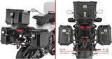 Monokey Cam-Side Trekker Outback Evo Smart Aluminium Side Cases + Locks - 70 Lt Trekker Outback Evo Smart Aluminium - Givi Compatible With Yamaha Tracer 9 - Gt - Gt+ (2025)