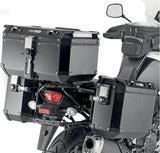 Monokey Cam-Side Trekker Outback Evo Smart Anodized Aluminium Side Cases + Locks - 96 Lt Trekker Outback Evo Smart Anodized Aluminium - Givi Compatible With Suzuki V-Strom 1050 De (2023)