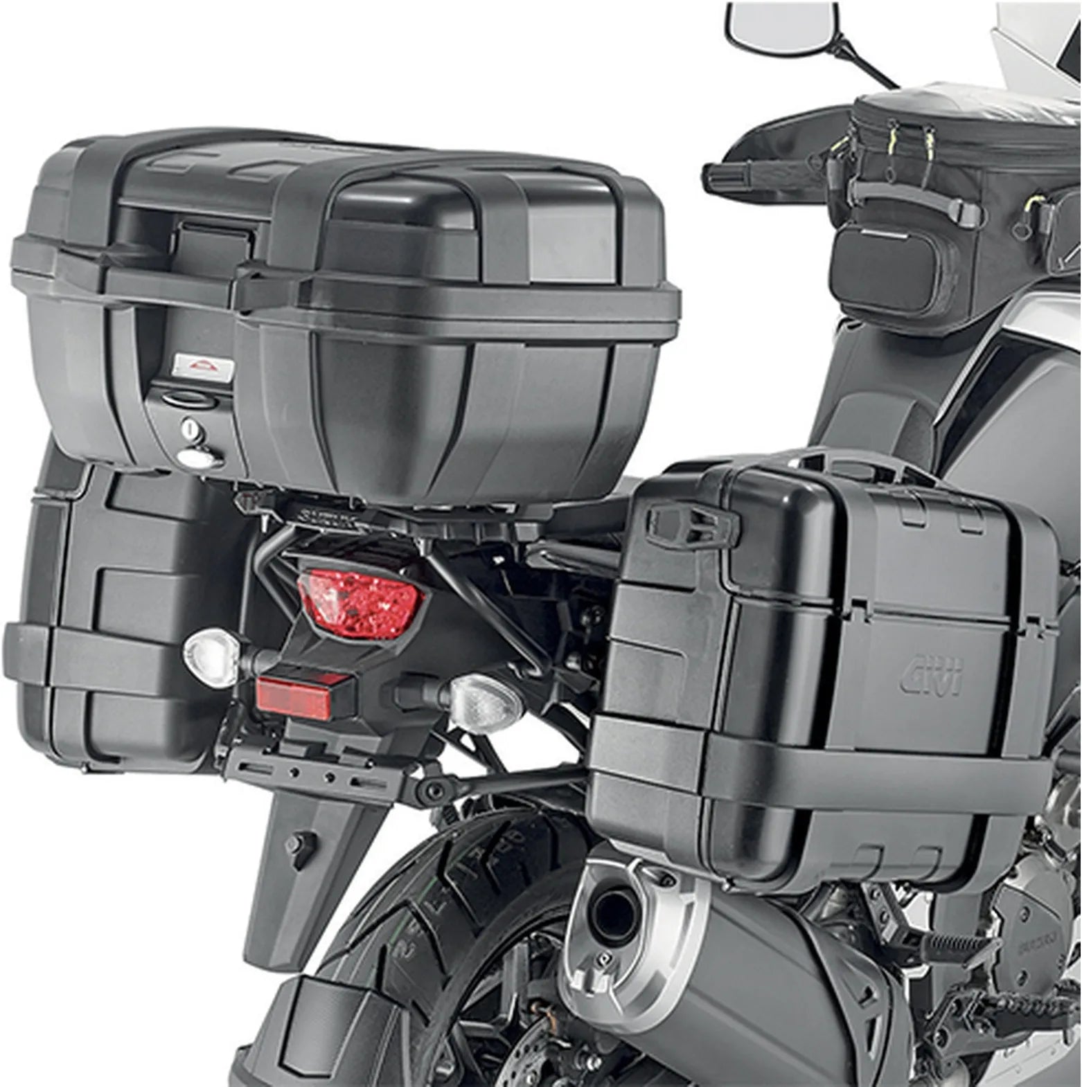 Monokey Trekker Dolomiti Aluminium Side Cases - 72 Lt Trekker Dolomiti Aluminium - Givi Compatible With Suzuki V-Strom 1050 - Xt - Se (2020-2024)
