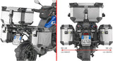 Monokey Cam-Side Trekker Outback Evo Smart Aluminium Side Cases + Locks - 74 Lt Trekker Outback Evo Smart Aluminium - Givi Compatible With Bmw R 1300 Gs (2024)