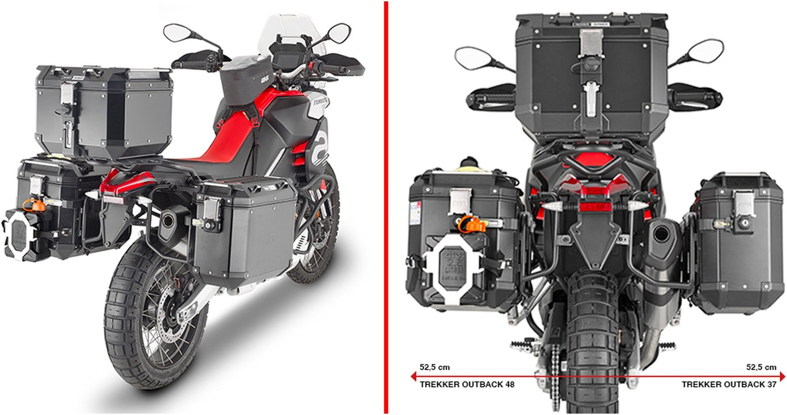 Pannier Holder Pl One-Fit Monokey Cam-Side - Givi Compatible With Aprilia Tuareg 660 (2021-2024)
