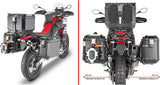 Monokey Cam-Side Trekker Outback Evo Smart Aluminium Side Cases + Locks - 96 Lt Trekker Outback Evo Smart Aluminium - Givi Compatible With Aprilia Tuareg 660 (2021-2024)