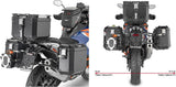 Monokey Cam-Side Trekker Outback Evo Smart Aluminium Side Cases + Locks - 70 Lt Trekker Outback Evo Smart Aluminium - Givi Compatible With Ktm 1290 Super Adventure S (2021-2024)