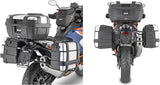 Monokey Trekker Black Side Cases - 92 Lt Trekker Aluminium - Givi Compatible With Ktm 1290 Super Adventure S (2021-2024)
