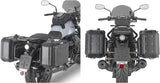 Monokey Trekker Black Side Cases - 92 Lt Trekker Aluminium - Givi Compatible With Moto Guzzi V7 850 Stone (2021-2024)