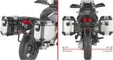 Monokey Cam-Side Trekker Outback Evo Smart Black Aluminium Side Cases + Locks - 96 Lt Trekker Outback Evo Smart Aluminium - Givi Compatible With Moto Guzzi Stelvio 1000 (2024)