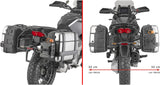 Monokey Trekker Black Side Cases - 66 Lt Trekker Aluminium - Givi Compatible With Moto Guzzi Stelvio 1000 (2024)