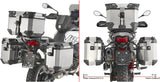 Monokey Cam-Side Trekker Outback Evo Smart Anodized Aluminium Side Cases + Locks - 74 Lt Trekker Outback Evo Smart Anodized Aluminium - Givi Compatible With Moto Guzzi V85 Tt (2024)