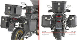 Monokey Cam-Side Trekker Outback Evo Smart Black Aluminium Side Cases + Locks - 74 Lt Trekker Outback Evo Smart Aluminium - Givi Compatible With Voge Valico 900 Dsx (2024)
