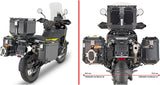 Monokey Cam-Side Trekker Outback Evo Smart Black Aluminium Side Cases + Locks - 84 Lt Trekker Outback Evo Smart Aluminium - Givi Compatible With Husqvarna Norden 901 (2022-2024)