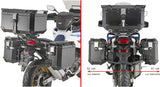 Monokey Cam-Side Trekker Outback Evo Smart Aluminium Side Cases + Locks - R Recessed 88 Lt Trekker Outback Evo Smart Aluminium - Givi Compatible With Honda Crf 1100 L Africa Twin (2020-2023)