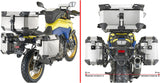 Monokey Cam-Side Trekker Outback Evo Smart Black Aluminium Side Cases + Locks - R Recessed 88 Lt Trekker Outback Evo Smart Aluminium - Givi Compatible With Suzuki V-Strom 800 Se (2023-2024)