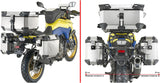Monokey Cam-Side Trekker Outback Evo Smart Aluminium Side Cases + Locks - R Recessed 88 Lt Trekker Outback Evo Smart Aluminium - Givi Compatible With Suzuki V-Strom 800 Se (2023-2024)