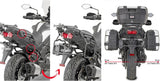 Monokey Trekker Dolomiti Black Aluminium Side Cases - 72 Lt Trekker Dolomiti Aluminium - Givi Compatible With Kawasaki Versys 1000 - Se (2019-2024)