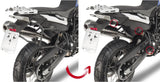 Monokey Trekker Dolomiti Black Aluminium Side Cases - 72 Lt Trekker Dolomiti Aluminium - Givi Compatible With Bmw F 650 Gs (2008-2017)