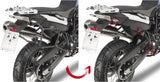 Monokey Trekker Dolomiti Black Aluminium Side Cases - 60 Lt Trekker Dolomiti Aluminium - Givi Compatible With Bmw F 700 Gs (2013-2017)