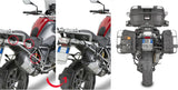 Monokey Trekker Alaska Black Aluminium Side Cases - 72 Lt Trekker Alaska Aluminium - Givi Compatible With Bmw R 1250 Gs (2019-2023)