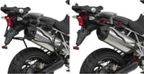 Monokey Trekker Alaska Black Aluminium Side Cases - 72 Lt Trekker Alaska Aluminium - Givi Compatible With Triumph Tiger 800 - Xc - Xr (2011-2017)