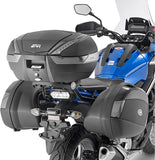 Monokey Side Carbon Look Tech Side Cases - 74 Lt Technopolymer - Givi Compatible With Honda Nc 750 X (2016-2020)